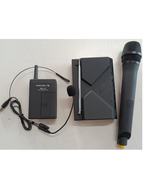 RADIOMICROFONO PROEL WM101KIT 884.850Mhz