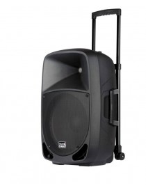 ITALIAN STAGE FR15AW 200W DIFFUSORE PORTATILE A BETTERIA + DUE RADIOMICROFONI