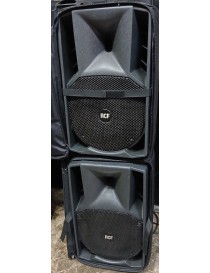 COPPIA CASSE RCF ART 710 A USATE COMPLETE DI BORSE