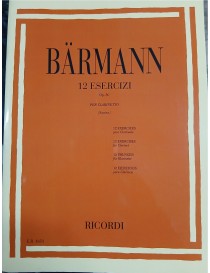 BARMANN 12 ESERCIZI OP 30 PER CLARINETTO