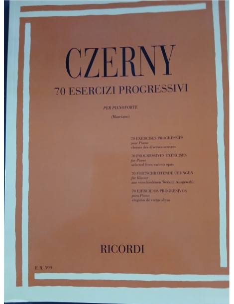 CZERNY 70 ESERCIZI PROGRESSIVI 