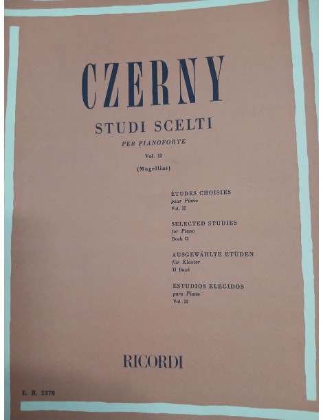 *CZERNY STUDI SCELTI PER PIANOFORTE VOL 2 (MUGELLINI)