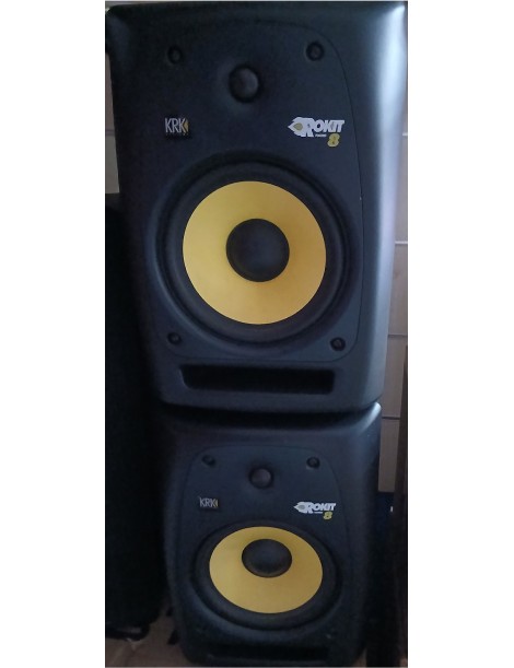 ROKIT 8 KRK COPPIA CASSE USATE PERFETTAMENTE FUNZIONANTI